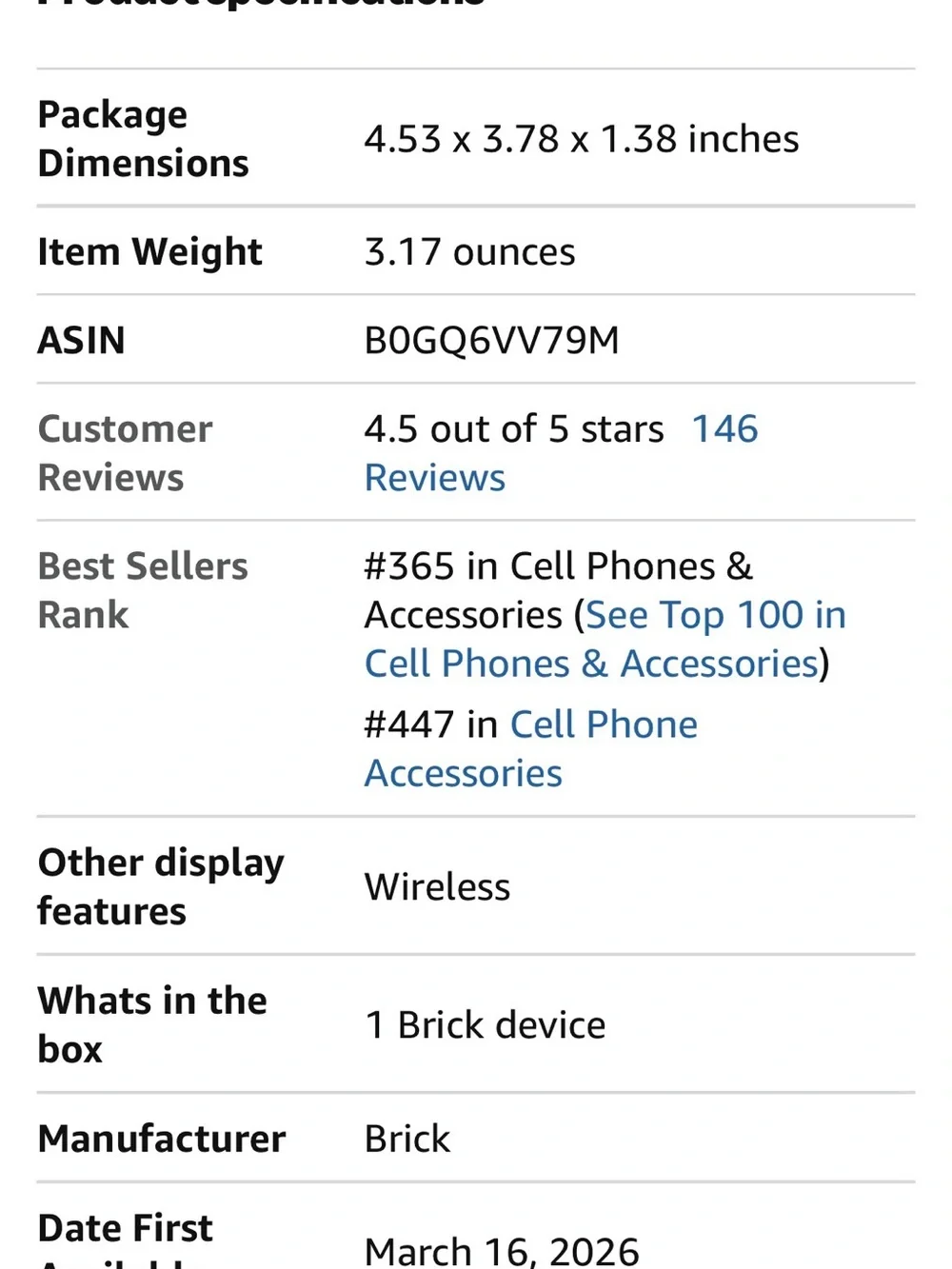 Brick Phone Access Blocker Device for Cell Phones - Subscription-Free Phone Lock